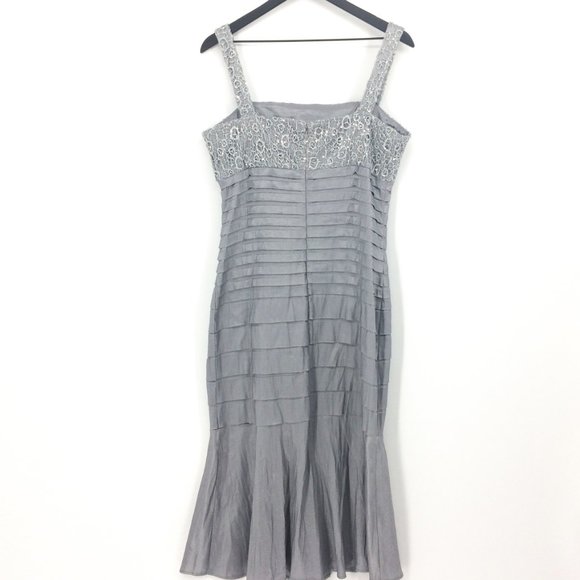 KM COLLECTIONS BY MILLA BELL Silver Sequin Dress - Picture 5 of 8